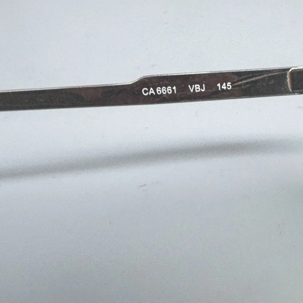 CARRERA CA 6661003 BLACK‎ Eyeglasses Frames Half Full Rim H16075